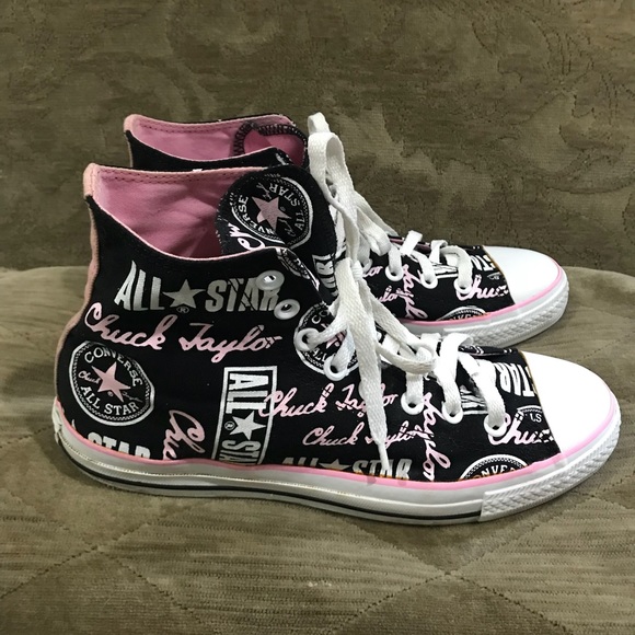 pink chuck taylor high tops